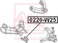 ASVA 0220-W25 - Ball Joint autospares.lv