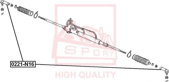 ASVA 0221-N16 - Tie Rod End autospares.lv