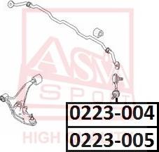 ASVA 0223-004 - Rod / Strut, stabiliser autospares.lv