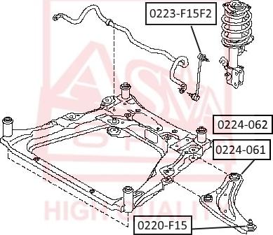 ASVA 0224-061 - Track Control Arm autospares.lv