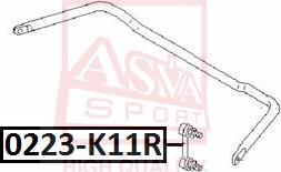 ASVA 0223-K11R - Rod / Strut, stabiliser autospares.lv