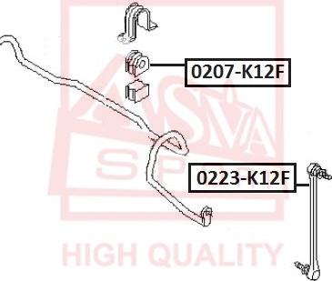 ASVA 0223-K12F - Rod / Strut, stabiliser autospares.lv