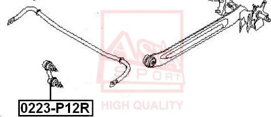 ASVA 0223-P12R - Rod / Strut, stabiliser autospares.lv