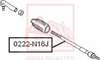 ASVA 0222-N16J - Inner Tie Rod, Axle Joint autospares.lv