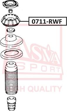 ASVA 0711-RWF - Top Strut Mounting autospares.lv