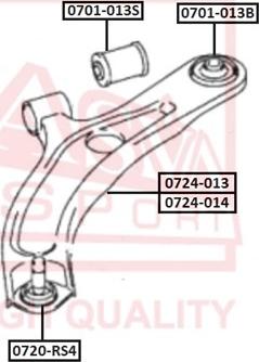 ASVA 0720-RS4 - Ball Joint autospares.lv