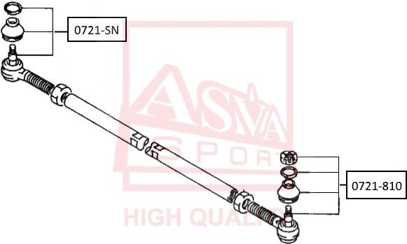 ASVA 0721-810 - Tie Rod End autospares.lv