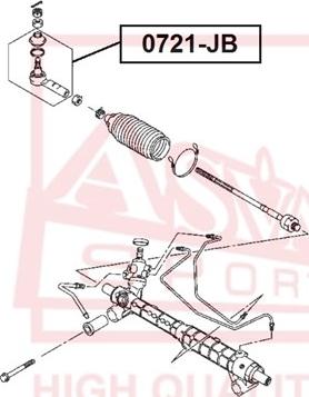 ASVA 0721-JB - Tie Rod End autospares.lv