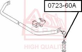 ASVA 0723-60A - Rod / Strut, stabiliser autospares.lv