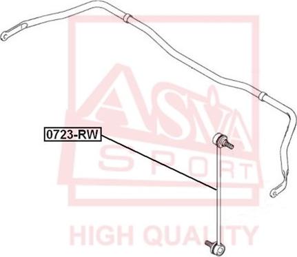 ASVA 0723-RW - Rod / Strut, stabiliser autospares.lv