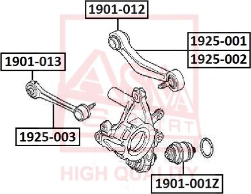 ASVA 1925-001 - Track Control Arm autospares.lv