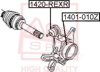 ASVA 1401-010Z - Bush of Control / Trailing Arm autospares.lv