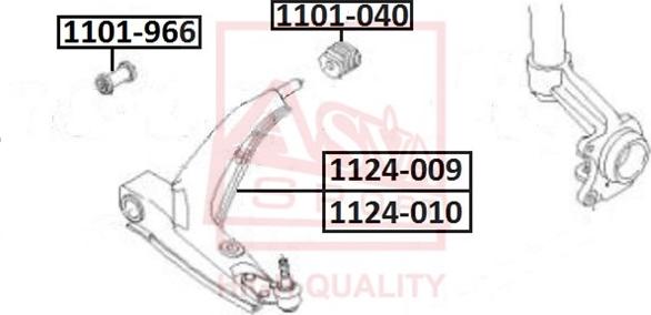 ASVA 1124-009 - Track Control Arm autospares.lv