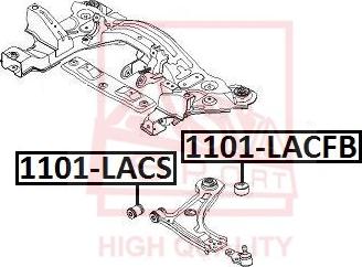 ASVA 1101-LACS - Bush of Control / Trailing Arm autospares.lv