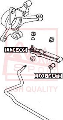 ASVA 1124-005 - Track Control Arm autospares.lv