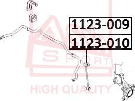 ASVA 1123-009 - Rod / Strut, stabiliser autospares.lv