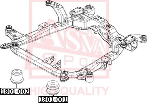 ASVA 1801-001 - Bush of Control / Trailing Arm autospares.lv