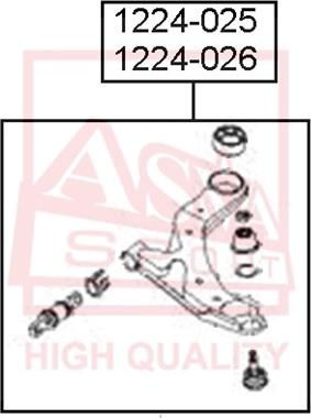 ASVA 1224-026 - Track Control Arm autospares.lv