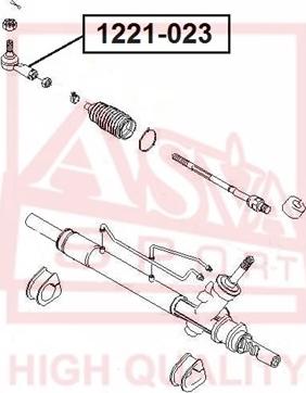 ASVA 1221-023 - Tie Rod End autospares.lv