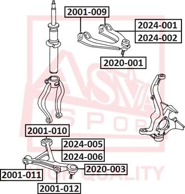 ASVA 2020-001 - Ball Joint autospares.lv