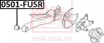 ASVA 2101-FUSR - Bush of Control / Trailing Arm autospares.lv