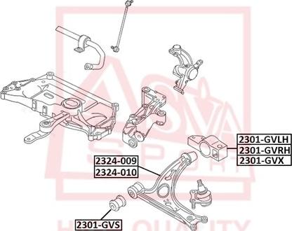 ASVA 2324-009 - Track Control Arm autospares.lv