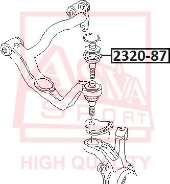 ASVA 2320-87 - Ball Joint autospares.lv