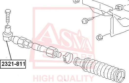 ASVA 2321-811 - Tie Rod End autospares.lv