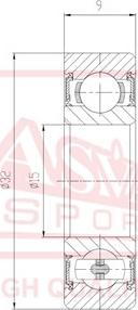 ASVA AB153209 - Bearing autospares.lv