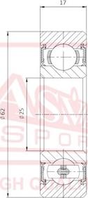 ASVA AB256217 - Bearing autospares.lv