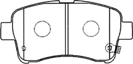 ASVA AKD-9461 - Brake Pad Set, disc brake autospares.lv