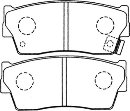 ASVA AKD-9298 - Brake Pad Set, disc brake autospares.lv