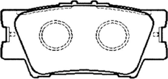 ASVA AKD-42060 - Brake Pad Set, disc brake autospares.lv