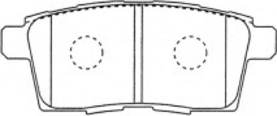 ASVA AKD-5814 - Brake Pad Set, disc brake autospares.lv