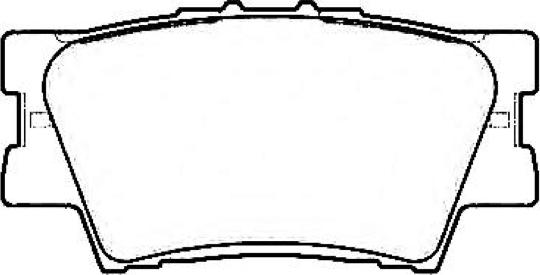 ASVA AKD-6247 - Brake Pad Set, disc brake autospares.lv