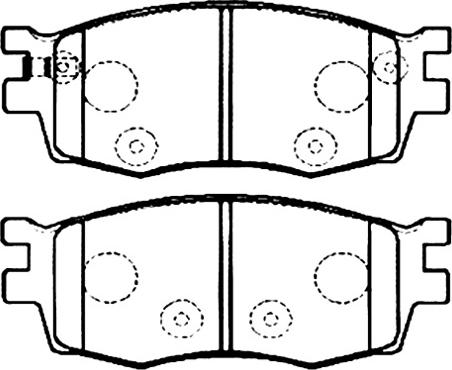 Kamoka 1013910 - Brake Pad Set, disc brake autospares.lv