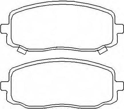 ASVA AKD-0438 - Brake Pad Set, disc brake autospares.lv