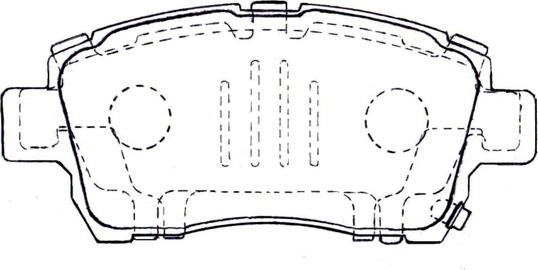 ASVA AKD-0509 - Brake Pad Set, disc brake autospares.lv