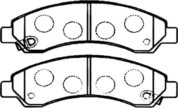 ASVA AKD-0502 - Brake Pad Set, disc brake autospares.lv