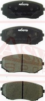 ASVA AKD-05104 - Brake Pad Set, disc brake autospares.lv