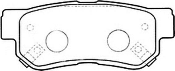 ASVA AKD-0539 - Brake Pad Set, disc brake autospares.lv