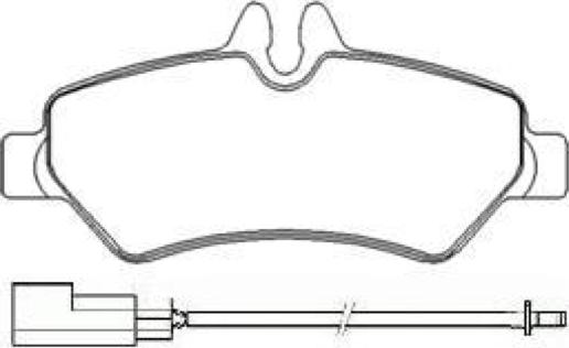 ASVA AKD-0697 - Brake Pad Set, disc brake autospares.lv