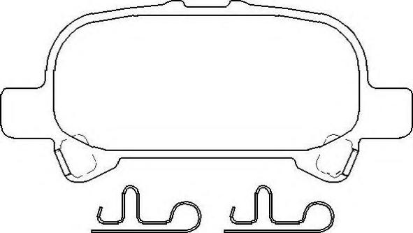 BENDIX D828CT - Brake Pad Set, disc brake autospares.lv