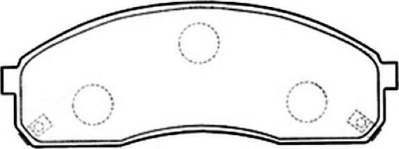 ASVA AKD-0671 - Brake Pad Set, disc brake autospares.lv