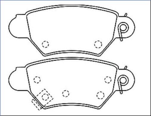 ASVA AKD-0162 - Brake Pad Set, disc brake autospares.lv