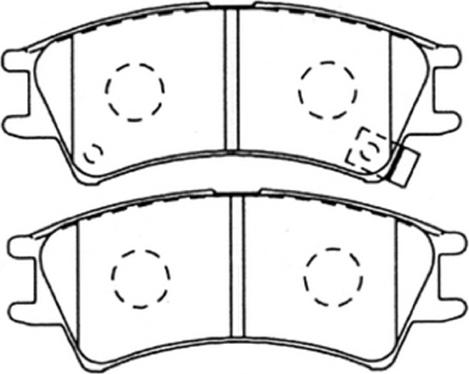 BENDIX 572401B - Brake Pad Set, disc brake autospares.lv