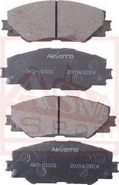 ASVA AKD-01101 - Brake Pad Set, disc brake autospares.lv