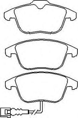 ASVA AKD-03483 - Brake Pad Set, disc brake autospares.lv