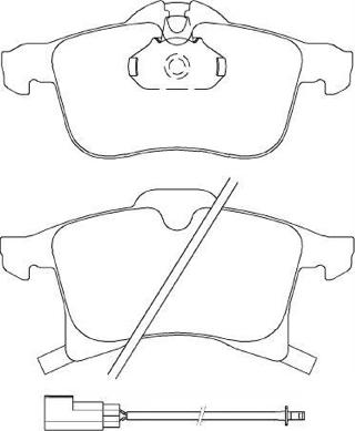 ASVA AKD-0355 - Brake Pad Set, disc brake autospares.lv