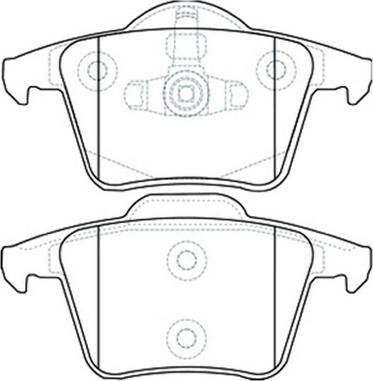 Japanparts JPP0318AF - Brake Pad Set, disc brake autospares.lv